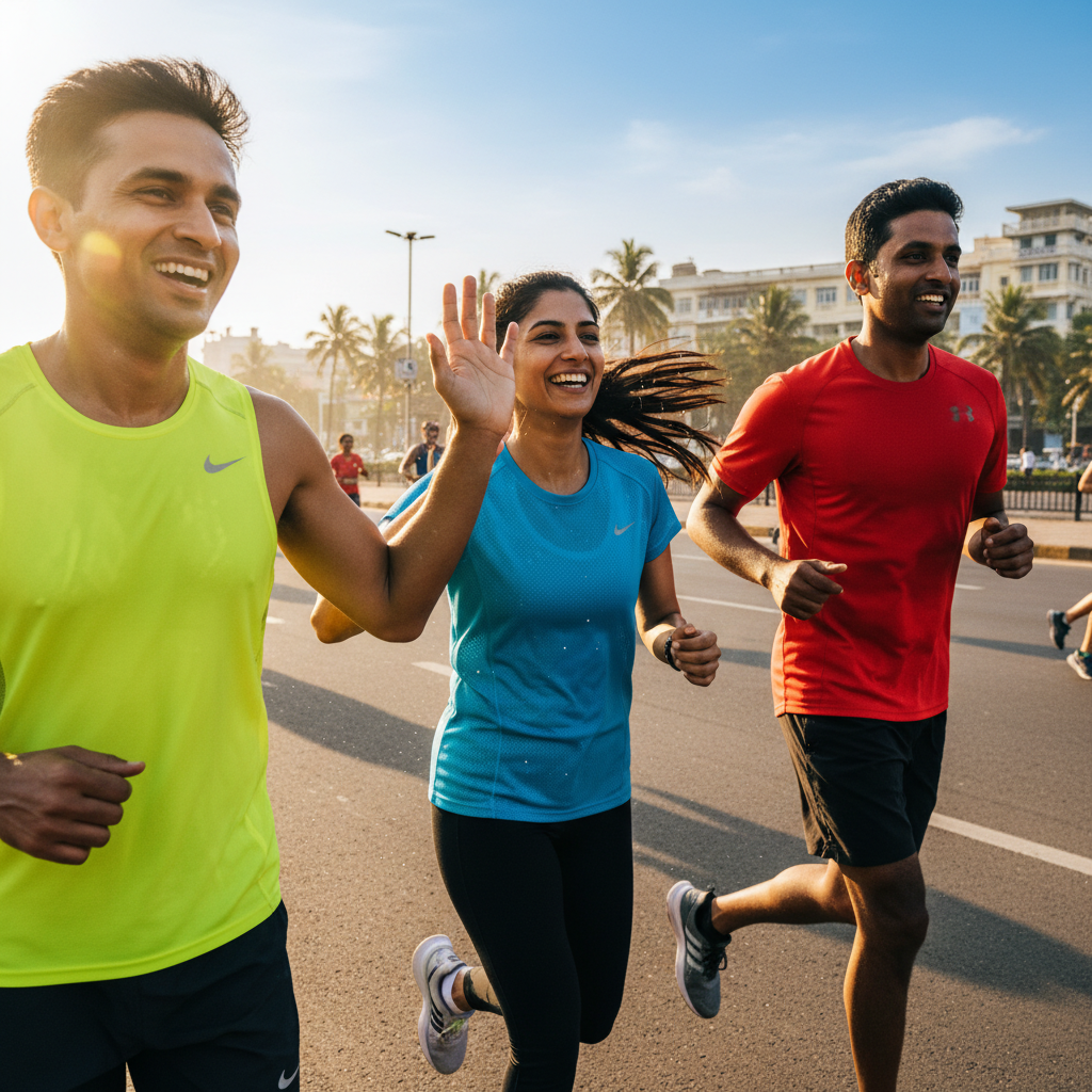 Mumbai Fast Marathon - Worli Sea Face